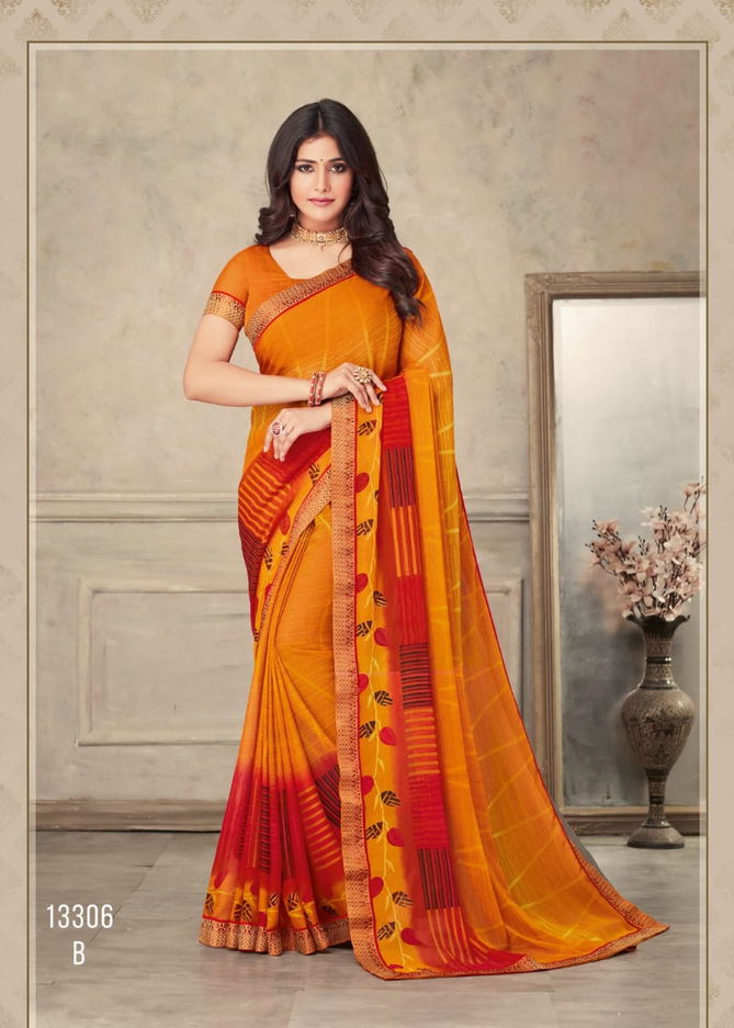 Ruchi Savera Hits Regular Wear Wholesale Printed Chiffon Saree Catalog